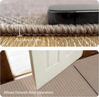 Easy Jute Rug 2.5x8: Indoor Outdoor Natural Boho Area Rugs for Hallway Patio Non Slip - Farmhouse Neutral Contemporary Carpet Mat for Entryway Kitchen Laundry Room Bedroom Washable