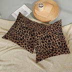 Cheetah Pillow Covers 18x18 Inch Set of 2 Leopard Brown Throw Pillows Animal Skin Print Pillow Cases Modern Decorative Pillows Outdoor Farmhouse Soft Cotton Cushion Case Decor for Couch Home