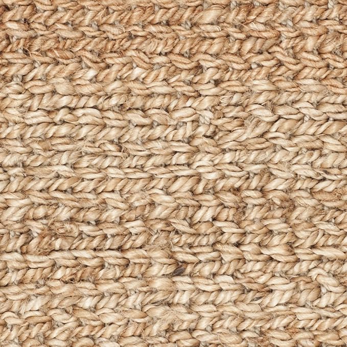 SAFAVIEH Natural Fiber Collection Accent Rug - 2'3" x 4', Natural, Handmade Farmhouse Jute, Ideal for High Traffic Areas in Entryway, Living Room, Bedroom (NF732A)