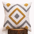 lifein 18x18 Pillow Covers-Throw Pillow Cover Tufted Boho Jacquard Pillow Covers Farmhouse Decorative Pillow Cover Pillow Cases for Gift Couch Sofa Bed Chair Living Room Home Decor