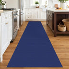 EARTHALL Runner Rug 3x12 Ft Washable Runners for Hallways Extra Long Woven Non Slip Entryway Runner Braided Kitchen Runner Indoor Outdoor Carpet Runners for Entryway, Hall, Foyers, Royal Blue/Navy