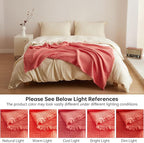 Simple&Opulence Cotton Muslin Throw Blanket 4 Layers for Bed, Couch, Woven Gauze Blanket with Tassels, Soft Lightweight Cozy Pre-Washed Breathable Farmhouse Decoration for All-Season(Coral)