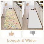 KIMODE Anti Fatigue Mats for Kitchen Floor, 24"x71" Farmhouse Kitchen Runner Rug, Non Slip Kitchen Mats for Floor, Cushioned Kitchen Floor Mats for Sink Laundry Office Desk Brown