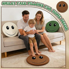 3PCS Floor Cushions for Classroom 16 Inch Smiley Face Floor Pillows Round Throw Pillows Face Emoticon Seat Cushion Cute Plush Pillow Chair Pads for Couch Bed Sofa Home Bedroom Dorm Decorations