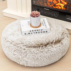 Asuprui Soft Floor Pillow Large Floor Cushion for Sitting Fur Meditation Pillow Premium Yoga Pillow for Living Room Bedroom Balcony Outdoor (Snow Coffee Floor Pillow with Insert)