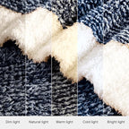 WRENSONGE Throw Blanket Cationic Dyeing Navy Blue Soft Cozy Fluffy Warm Hand Made Weave Throw Blankets for Couch, Sofa, Chair, Bed, Camping, Picnic, Travel Lightweight Bed Blanket - 60"x80"