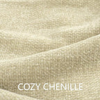 Chenille Throw Blanket for Couch 60"X 80" Twin, Soft Cozy Throws with Fringe Tassel for Bed Sofa Chair Cover, Lightweight Knitted Decorative Boho Blankets for Living Room, Light Beige