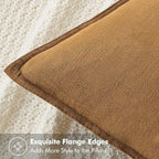MIULEE Decorative Linen Pillow Covers 20x20 Inch Hazel Boho Farmhouse Neutral Couch Throw Pillows for Bed Pack of 2 Accent Modern Pillowcase Sofa Livingroom Home Decor