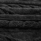 YUSOKI Queen Size Blanket Single Layer,Weight(4.4lb),370GMS-3D Stylish Design for Gift Home Decor (Black,90"x90")