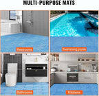 VEVOR Interlocking Tile 50PCS Blue, Drainage Tiles 12" x 12" Splicing, Soft PVC Interlocking Drainage Floor Tiles, Non-Slip Drainage Holes for Restroom, Bathroom, Kitchen, Pool, Wet Areas