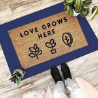 EARTHALL Woven Area Rug 2x3 Ft Washable Rugs for Entryway Braided Non Slip Throw Rugs Door Mat Indoor Outdoor Entrance Small Cotton Woven Carpet for Kitchen Foyer Front Door, Royal Blue/Navy