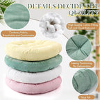 Jerify Floor Pillow Cushions Large Round Square Large Meditation Floor Pillow for Classroom Adult Meditation Picnic Party Seating Learning Daycare School(Round,Macaroon,4 Pcs)