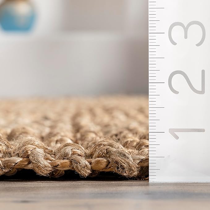 nuLOOM Raleigh Farmhouse Jute Tasseled Area Rug, 8x10, Natural
