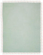 Crane Baby Muslin Swaddle Blanket, Soft Cotton Lightweight Nursery and Stroller Blanket for Baby Boys & Girls, Evergreen, 30" x 40"