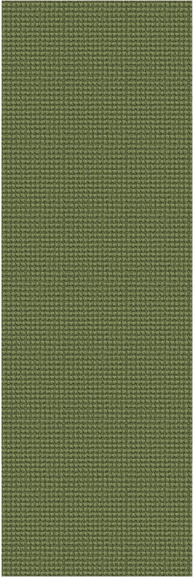 EARTHALL Woven Runner Rug 2x6 Ft Washable Runners for Hallways Cotton Non Slip Rubber Backed Kitchen Runner Braided Indoor Floor Carpet for Entryway, Hallway, Kitchen, Bedroom, Green