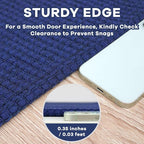 EARTHALL Woven Runner Rug 2x7 Ft Washable Runners for Hallways Cotton Non Slip Rubber Backed Kitchen Runner Braided Indoor Floor Carpet for Entryway, Hallway, Kitchen, Bedroom, Royal Blue/Navy