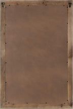 Kate and Laurel Shivani Boho Wall Mirror, 24 x 36, Rustic Brown, Farmhouse Wall Decor with Ornate Detailing