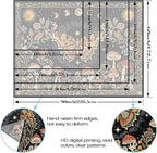 Accnicc Boho Butterfly Tapestry Mushroom Sun and Moon Hippie Wall Tapestry for Bedroom Aesthetic Vintage Floral Plant Small Tapestries Wall Hanging for Dorm Living Room Decor 60 x 44 Inch