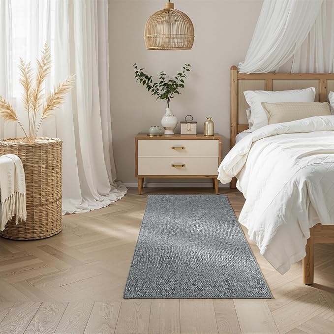 Runners Area Rug for Hallways 3x10 Feet Grey Washable Kitchen Runner Non Slip Hall Runners Entryway Runner Rugs Floor Carpet for Indoor Backdoor Bedroom Kitchen