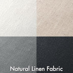 MIULEE Neutral Cream/Gray Linen Pillow Covers Pack of 4 Decorative Natural Solid Throw Pillow Covers Soft Accent Boho Farmhouse Couch Pillowcases Modern Home Decors for Living Room Bed Sofa 18x18 Inch