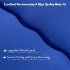 MAXYOYO Japanese Shiki Futon Mattress Floor Mattress Thicken Tatami Mat Sleeping Pad Roll Up Mattress Floor Lounger Bed Folding Couch Bed Mattress Pad for Guest Room, Royal Blue, King Size