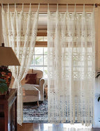 Macrame Curtain Handmade Woven Curtains, Door & Window Drapes,Divider Room Doorway Curtain,Natural Fiber, Stylish Handcrafted Door for Home Décor 42" W x 75" L
