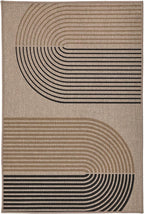 GarveeHome Modern Rainbow Easy Jute Rug, 2x3 Entryway Rug - Non-Slip Indoor Outdoor Doormat, Washable & Non-Shedding for Front Door, Kitchen, Farmhouse Porch