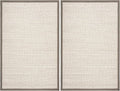 Safavieh Natural Fiber Collection Accent Rug - 2' x 3', Marble & Khaki, Border Sisal Design, Easy Care, Ideal for High Traffic Areas in Entryway, Living Room, Bedroom (NF143E) (Pack of 2)
