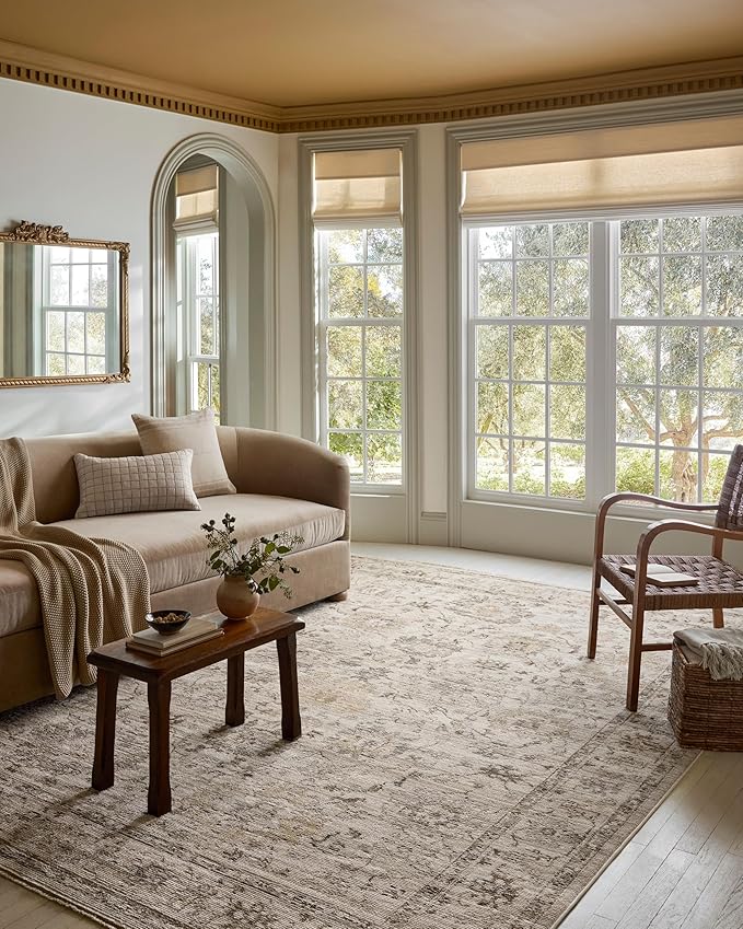 Loloi Magnolia Home by Joanna Gaines Pace Collection PAC-01 Natural/Stone 11'-6" x 15'-4" Area Rug