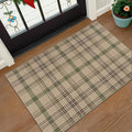 2x3 Plaid Entrance Rugs Indoor - Easy Jute Small Throw Rug for Entry Way Outdoor, Kitchen, Bathroom, Powder Room, Modern Carpet Door Mat, Non Shed Non Skid Washable Farmhouse Decor
