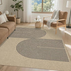 Easy Jute Rug 8x10: Indoor Outdoor Natural Boho Area Rugs for Living Room Patio Washable - Farmhouse Neutral Contemporary Large Carpet for Bedroom Dining Room Backyard Office Non Slip
