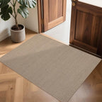 Easy Jute Rug 2x3: Indoor Outdoor Natural Boho Front Door Mat Non Slip - Farmhouse Neutral Contemporary Small Carpet for Entryway Kitchen Bathroom Bedroom Washable