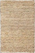 Dash & Albert Jute Handwoven Natural Rug, 3 X 5 Feet, Tan Solid Pattern