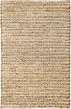 Dash & Albert Jute Handwoven Natural Rug, 3 X 5 Feet, Tan Solid Pattern