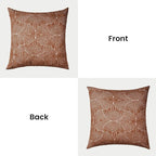AELS Boho Decorative Textured Throw Pillow Covers 24x24, Modern Mid Century Rainbow Tufted Pillow Case, Farmhouse Rustic Geometric Woven Cushion Case for Bed Couch Sofa, Burnt Orange
