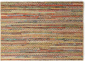 · REDEARTH · Jute Cotton Chindi Area Rug - 4'x6' Rectangular Rug, Handwoven, Non-Shedding, Soft & Durable – Multi Tones for Home Décor in Living Room, Dining Room, Bedroom