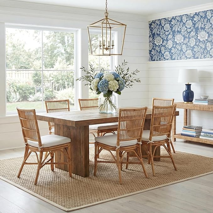 SAFAVIEH Area Rug 9x12 - Natural Fiber Collection - Large - Natural & Ivory, Seagrass, Basketweave Pattern with Border (NF114J)