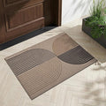 GarveeHome Rainbow Easy Jute Rug 2x3 Entryway Rug Indoor Outdoor Front Door Mat Neutral Non Slip Non Shedding Washable Farmhouse Kitchen Mat