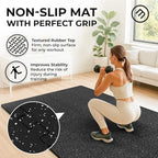 bemaxx Gym Mats Set - 18 pcs EVA Interlocking Foam Floor Tiles (12.6"x12.6"x0.4") 18sqft Protective Gym Flooring Sports Home Workout Exercise Mats Puzzle Garage Fitness Play-Room Pool Treadmill Bike