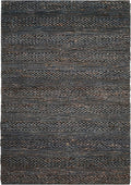 SAFAVIEH Area Rug 4x6 - Natural Fiber Collection - Grey, Handmade Jute, Braided Woven Design, Ideal for Entryway, Living Room, Bedroom (NF212G)