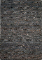 SAFAVIEH Area Rug 4x6 - Natural Fiber Collection - Grey, Handmade Jute, Braided Woven Design, Ideal for Entryway, Living Room, Bedroom (NF212G)