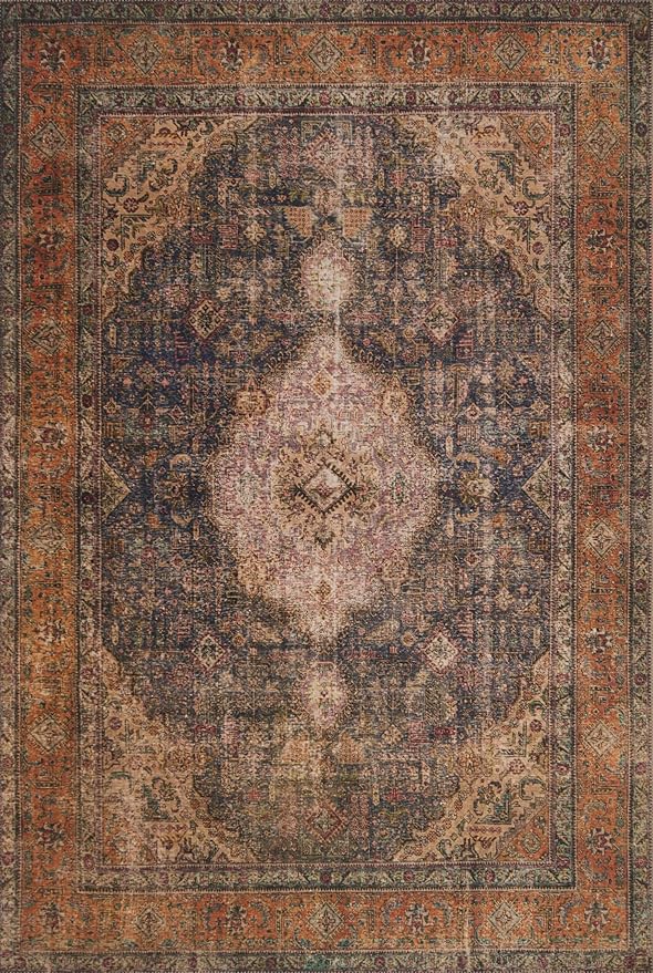 Loloi Loren Collection LQ-02 Plum/Multi 2'-3" x 3'-9" Accent Rug