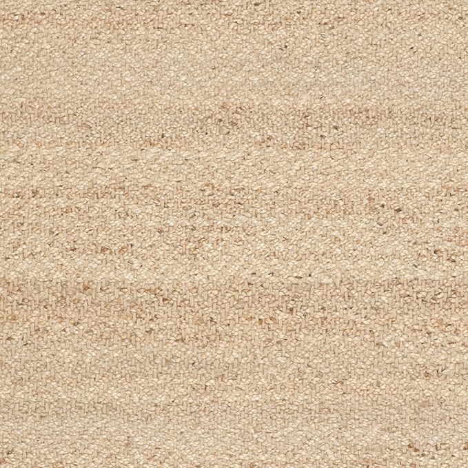 SAFAVIEH Natural Fiber Collection Area Rug - 5' Square, Natural, Handmade Farmhouse Fringe Jute, Ideal for High Traffic Areas in Living Room, Bedroom (NF731A)