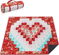 Extra Large Picnic Blankets Waterproof Foldable (80 "x 80") Beach Blanket Waterproof Sandproof,3-Layer Thicking Mat Outdoor Packable Camping Blanket