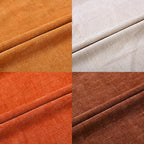 Set of 4 Soft Textured Decorative Throw Pillow Covers 18x18 Inch Cozy Farmhouse Cushion Cover Square Accent Pillow Cases for Bed Couch Sofa Living Room, Beige Rust Orange