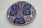 INDIAN CRAFT CASTLE Floor Pillows Cover Cute Throw Pillows Cover Floor Seat Cushion Cover Chair Pads for Back to School First Day of School for Sofa Couch Bed Decor 22 Inches (Blue Brown)