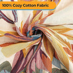 Boho Throw Blanket,Organic Cotton Ultra Soft Muslin Throw for Couch and Bed 50" x 60", Sofa Cover for Living Room Cozy Blankets,All Season Rustic Reversible Vintage Throw - Yellow
