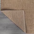 Beverly Rug Easy Jute Natural Runner Rug 2x7 Solid Washable Durable Outdoor Indoor Area Rugs for Living Dining Room Patio Office Stain Resistant Non Shedding Casual Indoor Outside Carpet 2 x 7 Natural