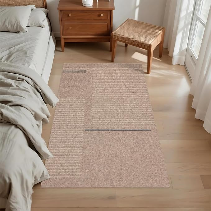Easy Jute Rug 4x6: Indoor Outdoor Natural Boho Area Rugs for Living Room Patio Washable - Farmhouse Neutral Contemporary Carpet Mat for Entryway Bedroom Kitchen Backyard Sunroom Non Slip