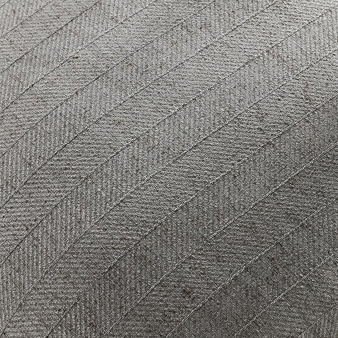 12x20 Linen Pillow Covers Grey Pack of 2 Farmhouse Boho Neutral Accents Striped Textured Rectangular Lumbar Decorative Throw Pillow Cases for Living Room Couch Bed Home Decor